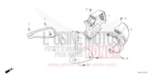 SIDE COVER/DUCT COVER CB1000RAM de 2021